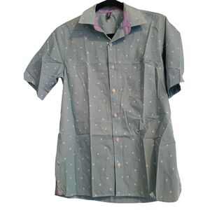 Gap Button Down Shirt Green sz 14-16